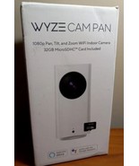 Wyze 1080p Pan/Tilt/Zoom Indoor Wireless WiFi  Nite Vision 32GB Sd Alexa... - £21.67 GBP