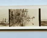 3 Photo Strip of Large River Barges  - $17.82