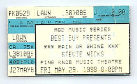 Stevie Nicks Biglietto Del Concerto 29 Maggio 1998 Pine Knob Michigan - $39.58