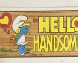 The Smurfs Trading Card 1982 #15 Hello Handsome Smurfette - £1.93 GBP