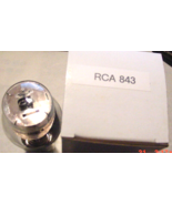 NOS RCA-CRC 843  USN VT-73 Power RF/Audio Tube Tested TV-10B Gm= 2K uMhos - $25.00