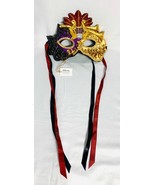 Katherine’s Collection Mardi Gras music mask horn 05-88888 retired gold ... - $101.99