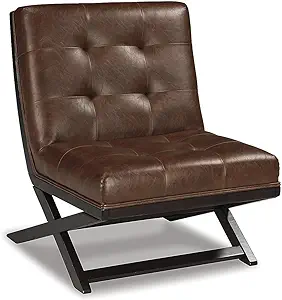 Signature Design by Ashley Sidewinder Mid-Century Modern Faux Leather Accent Cha - £467.27 GBP