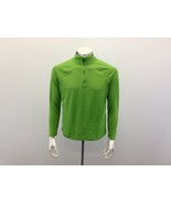 IZOD Perform X 1/4 Zip Pullover Men&#39;s Large Green Long Sleeve Shirt - $7.92