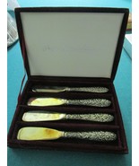Godinger boxed Butter spread knives Silver plated set of 4 knives - €37,99 EUR