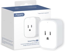 Aqara Smart Plug, REQUIRES AQARA HUB, Zigbee, with Energy Monitoring, Ov... - £33.86 GBP