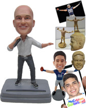 Personalized Bobblehead Male Standup Comedian Telling Dirty Jokes - Sports &amp; Hob - £72.51 GBP