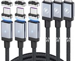 65W Usb C To Usb C Cable 2-In-1 Magnetic Charging Cable [3-Pack,1.5Ft/3F... - $48.99
