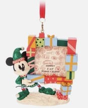 Disney Parks Mickey Mouse Holiday Photo Frame Sketchbook Ornament - $750.11 MXN