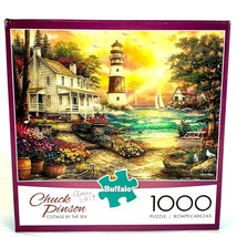 Chuck Pinson Cottage by the Sea Jigsaw Puzzle 1000 Piece Buffalo Games - £12.92 GBP