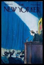 COVER ONLY The New Yorker April 14 1975 The Speech by Charles Saxon No Label - £11.18 GBP
