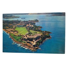 Postcard San Juan Puerto Rico Aerial View El Morro Fort Chrome Unposted - £7.23 GBP