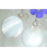 Genuine Mother Of Pearl Earrings  - $19.99