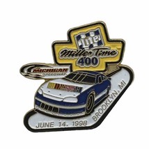 1998 Miller Beer 400 Michigan Speedway Racing NASCAR Race Enamel Lapel Hat Pin - $7.95