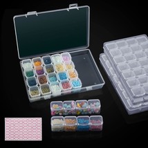 84 Slots Diamond Painting Storage Containers, 3 Pack 28 Grids 5D Diamond... - $19.99