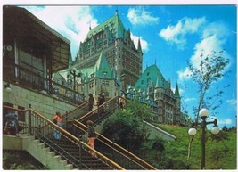 Postcard Chateau Frontenac From Cote de la Montagne Quebec City - £3.18 GBP