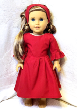 NEW! Red DRESS &amp; Headband ~ Clothes for 18&quot; American Girl Dolls ~ FREE Ship - $14.84