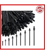 260Pcs Industrial Strength Cable Ties - 9 Sizes, Heavy-Duty Nylon &amp; UV R... - $669.77 MXN