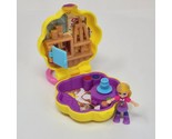 POLLY POCKET MATTEL TINY PLACES COMPACT PLAYSET AWESOME ART STUDIO W FIGURE - £21.33 GBP