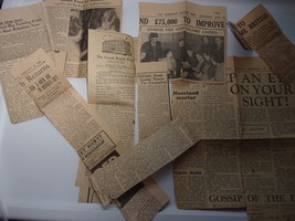 Vintage Nine Assorted Newspaper Articles From The 1950s - $5.46 CAD