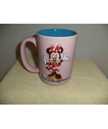 Minnie Mouse Embossed 3D Pink &amp; Blue Mug - $285.10 MXN