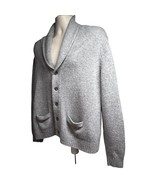 Joseph &amp; Lyman Mens Gray Wool Cashmere Button Down Cardigan Sweater XL P... - £46.43 GBP