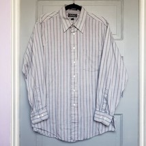 Anderson Little Strathmore Men&#39;s Striped Button-Up Shirt Size 16 (32-33)... - £12.78 GBP