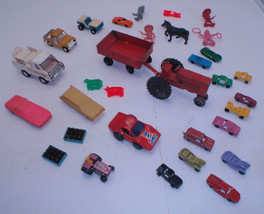 Lot Of Vintage Toy Cars &amp; Metal Tractors, etc. Some Ertl - £15.66 GBP
