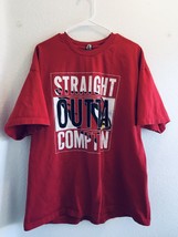 Straight Outta Compton Shirt N.W.A. Hip Hop Rap Vtg Sz 2XL Cardinals Red Alstyle - £15.27 GBP