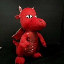 Great Wolf Lodge Dragon Plush 16&quot; Stuffed Animal Red Fiesta Shiny Belly Wings  - £24.77 GBP