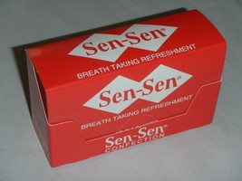Empty Box Sen Sen confection mint Breath taking refreshment Licorice flavored - £6.24 GBP