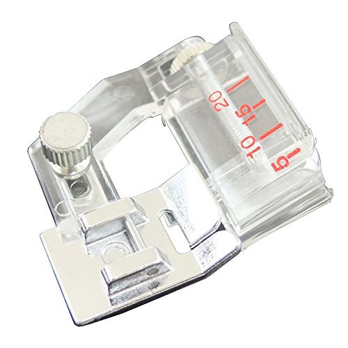 Bluemoona 2 PCS - Adjustable 5mm to 20mm sewing presser foot edging machine 4 Br