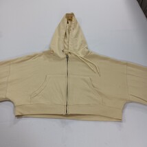 Flirtitude Active RN#98677 Women's Yellow Full Zip Cropped Hoodie Jacket Size M image 11