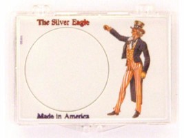 ASE Uncle Sam 2X3, Snap Lock Coin Holder, 3 pack - £7.15 GBP