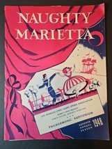 Naughty Marietta 1948 Los Angeles Civic Light Opera Asso Philharmonic Playbill - £28.04 GBP