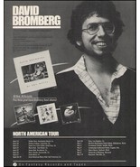 David Bromberg My Own House 1978 Tour Dates ad 8 x 11 b/w advertisement ... - $3.60