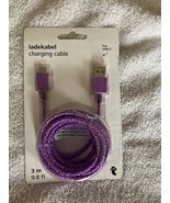 9.8 Ft/3M USB C Charging Cable. Long And Solid(Purple) - £6.01 GBP