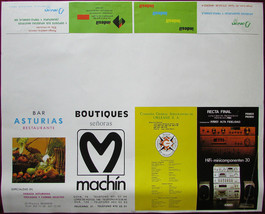 1980s Original Promo Poster Commercial Marketing Asturias Company Trade ... - £30.86 GBP