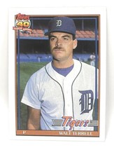 1991 Topps Baseball Card #328 - Walt Terrell - Detroit Tigers - Pitcher - £0.77 GBP