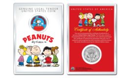 Peanuts Snoopy Vs. Red Baron Official Jfk Half Dollar Us Coin In Premium Holder - £8.29 GBP