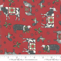Moda Homegrown Holidays Barn Red 19941 13 Quilt Fabric By The Yard - Deb Strain - £8.55 GBP