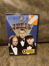 The Three Stooges 4 Classic Episodes (DVD,2001, Black &amp; White) New Sealed - £7.00 GBP