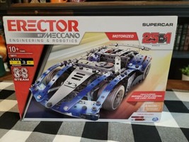 Erector by Meccano Supercar 25-in-1 Stem Building Kit Engineering &amp; Robotics  - £31.14 GBP