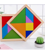 DAOMING Jigsaw puzzles, Educational Tangrams, Wooden Puzzle Toys, 2 Pcs - £12.49 GBP