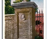 Franklin Grave and Tablet Philadelphia PA UNP WB Postcard N20 - $3.02