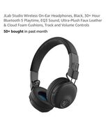 JLab Studio Wireless On-Ear Headphones 30+ Hr. Bluetooth EQ3 Sound, Faux... - $29.58