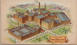 Pabst Breweries Milwaukee Aerial View American Legion Convention  Postcard W11 - £11.67 GBP