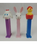 Vintage Lot Of 3 Easter Pez Dispensers Bunny, Lamb, &amp; Chick in Red Egg &amp;... - $12.08 CAD