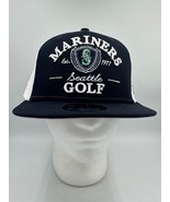 Seattle Mariners GOLF New Era 9Fifty Snapback Hat Navy Mesh Snapback - £20.53 GBP