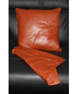 Leather Pillow Cover Throw Cushion Home Covers Decor 18 Decorative All C... - $54.70 CAD+